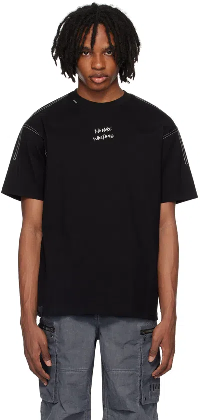 Izzue Black 3d Print T-shirt In Bkx