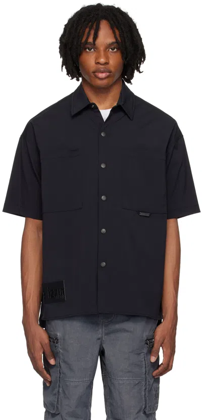 Izzue Black Button-down Shirt In Bkx