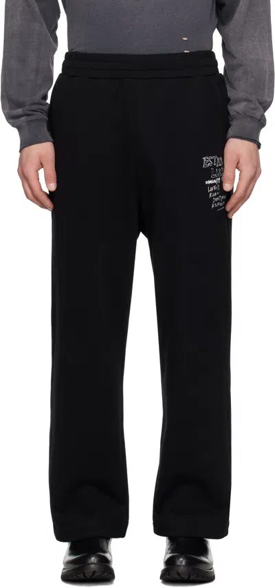 Izzue Black Relaxed-fit Sweatpants In Bkx