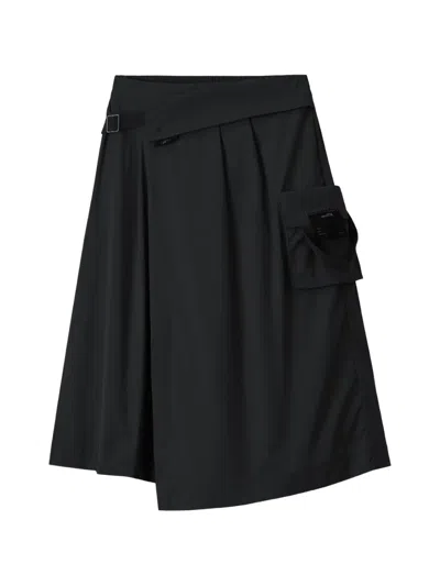 Izzue Buckle-detail Skirt In Black