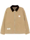 Izzue Logo Bomber Jacket In Neutrals