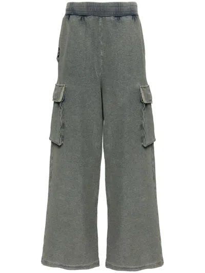 Izzue Cargo Cotton-blend Trousers In Blue
