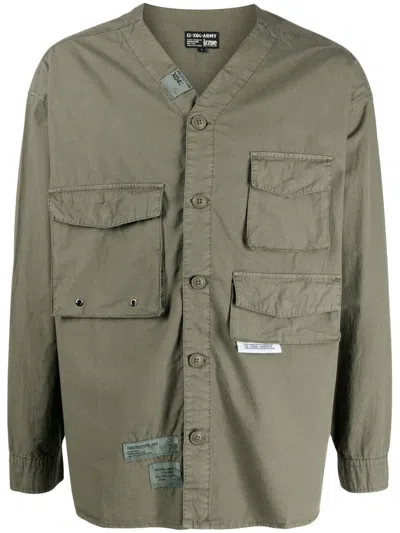 Izzue Cargo-like Long-sleeved Shirt In Green