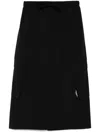 Izzue Cargo Skirt In Black