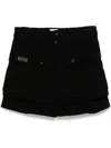 Izzue Cargo Skorts In Black