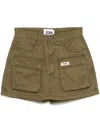 Izzue Cargo Skorts In Green