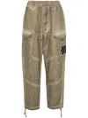 Izzue Cargo Straight Trousers In Green