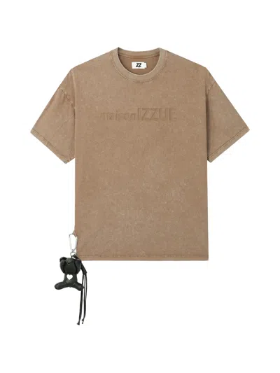 Izzue Charm-detail T-shirt In Brown