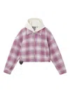 Izzue Check-pattern Jacket In Pink