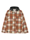 Izzue Checked Jacket In Brown