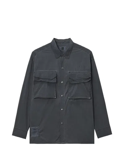Izzue Chest-pockets Shirt In Gray