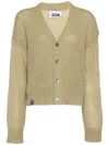 Izzue Chunky Knit Cardigan In Brown