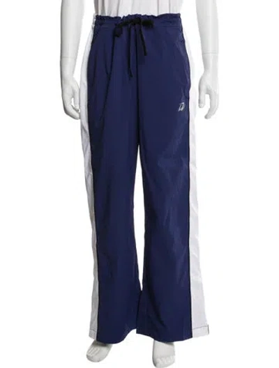 Pre-owned Izzue Colorblock Pattern Lounge Bottoms W/ Tags In Blue