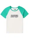 Izzue Colourblock Cotton T-shirt In White