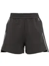 Izzue Cotton-blend Track Shorts In Grey