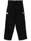 Izzue Cotton Cargo Trousers In Black