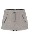 Izzue Cotton Shorts In Gray