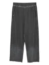 Izzue Cotton Track Pants In Gray