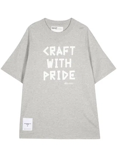 Izzue Craft With Pride Cotton T-shirt In Grey