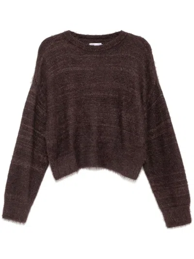 Izzue Crew-neck Jumper In Brown