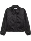 Izzue Cropped Bomber Jacket In Grey