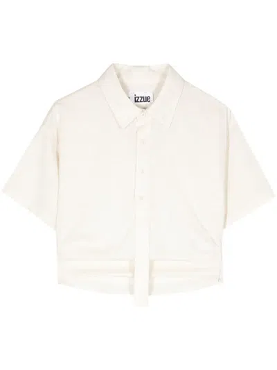 Izzue Cropped Polo Shirt In 中性色