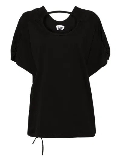 Izzue Cut-out Detail T-shirt In Black