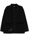 Izzue Panelled Shirt Jacket In Black