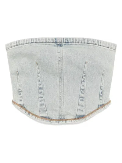 Izzue Denim Top In Blue