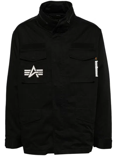 Izzue Detachable Panel Military Jacket In Black