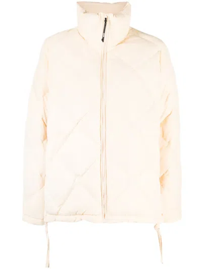 Izzue Diamond-quilted Padded Jacket In Neutrals