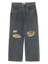 Izzue Distressed Loose-fit Jeans In Blue