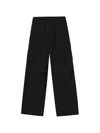 Izzue Drawstring Cargo Pants In Black
