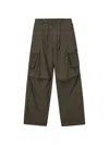 Izzue Drawstring Cargo Pants In Green