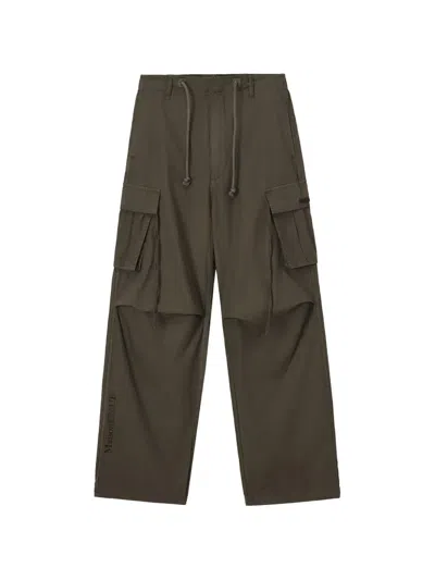 Izzue Drawstring Cargo Pants In Green