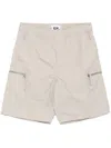 Izzue Drawstring Cargo Shorts In Neutrals