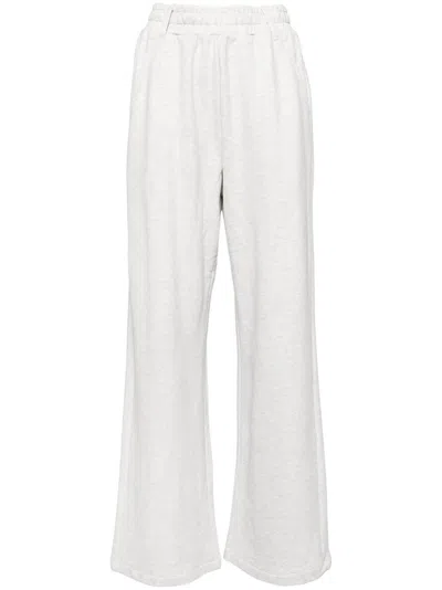 Izzue Drawstring Cotton Track Pants In Grey