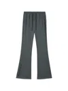 Izzue Drawstring Flared Track Pants In Green