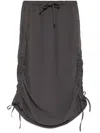 Izzue Drawstring Skirt In Grey