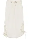 Izzue Drawstring Skirt In Grey