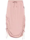 Izzue Drawstring Skirt In Pink
