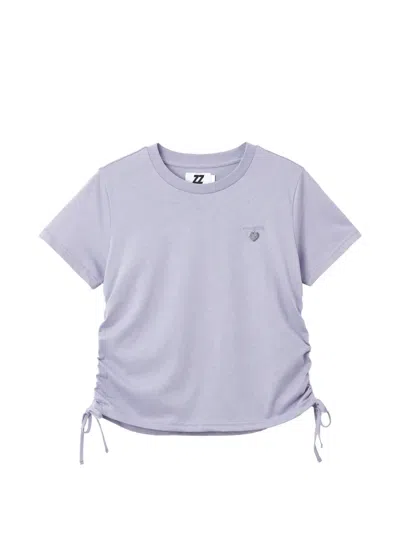 Izzue Drawstring T-shirt In Purple