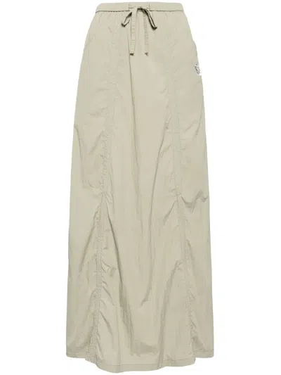 Izzue Drawstring-waist Maxi Skirt In 绿色