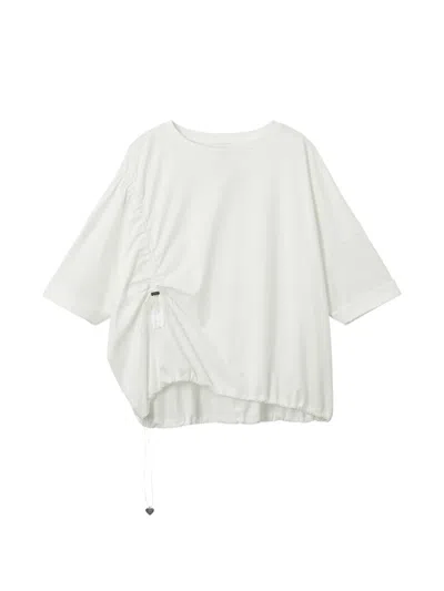 Izzue Drawstring-detail T-shirt In Black