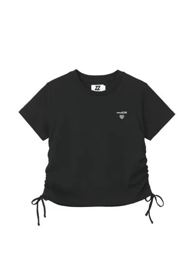 Izzue Drawstring-detail T-shirt In Black