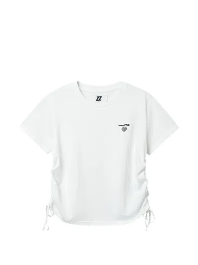 Izzue Drawstring-details T-shirt In White