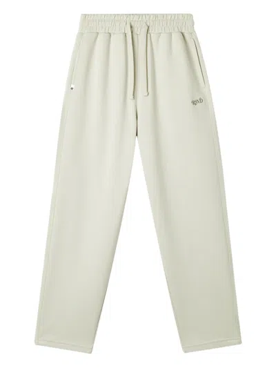 Izzue Elastic-waistband Embroidered Track Pants In Green