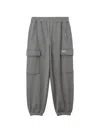 Izzue Elasticated Cargo Pants In Gray