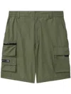 Izzue Elasticated Cargo Shorts In Green