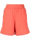 Izzue Elasticated Cotton-blend Track Shorts In Pink
